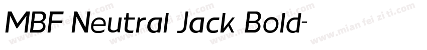 MBF Neutral Jack Bold字体转换